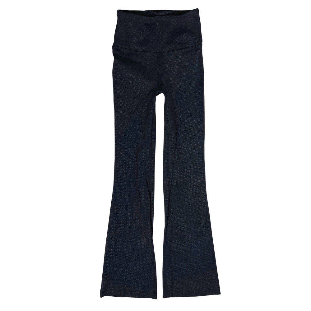 Lululemon Groove Super High Rise Flared Leggings 2 W5EZBS Athleisure Yoga Black